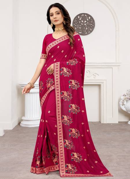 Rani Vedika New Designer Wedding Wear Stylish Heavy Silk Jari Embroidered Saree Collection 5810